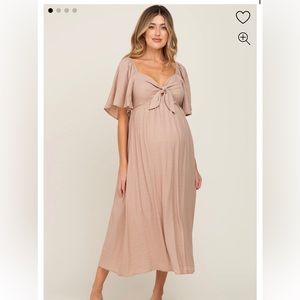 Pinkblush Tan Midi Dress